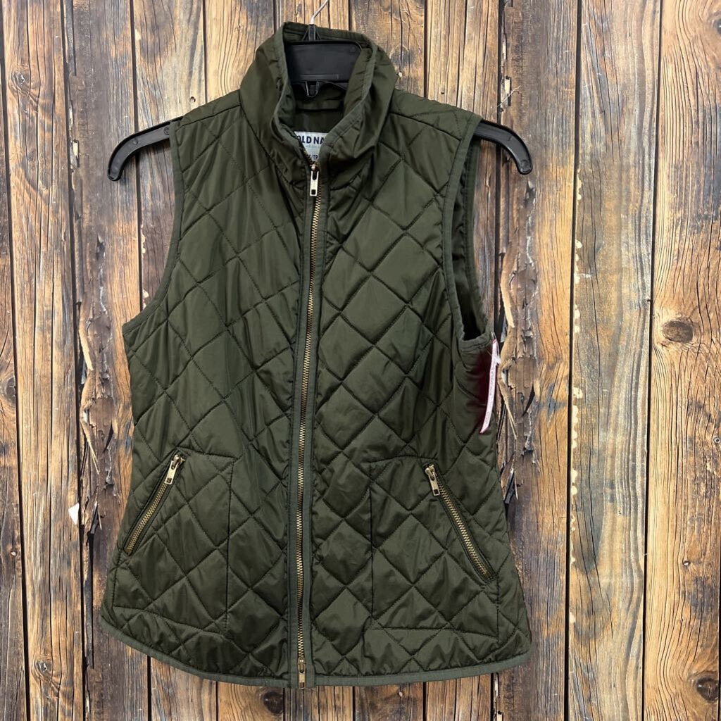 Old Navy Green Puffer Vest, Womens XS