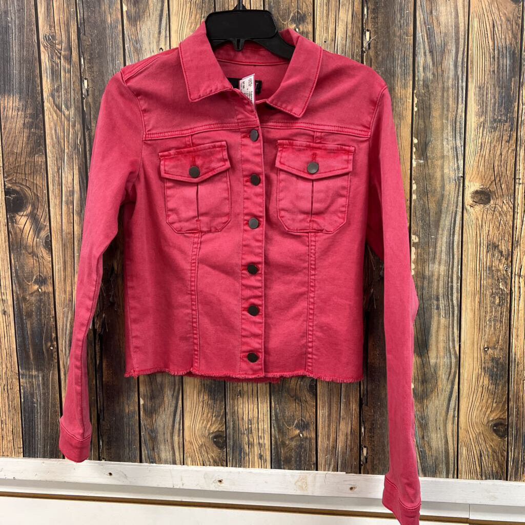 Kut Red Denim Jacket, Womens S