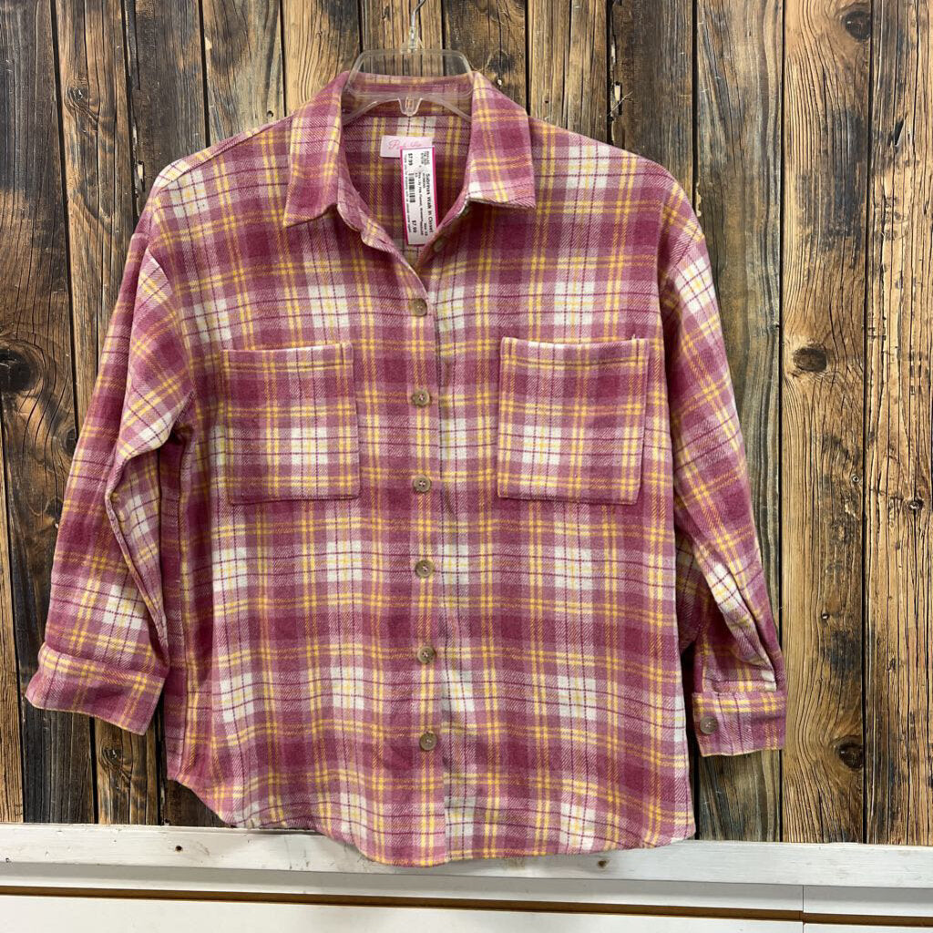 Pink Lily Pink Flannel, Womens XS