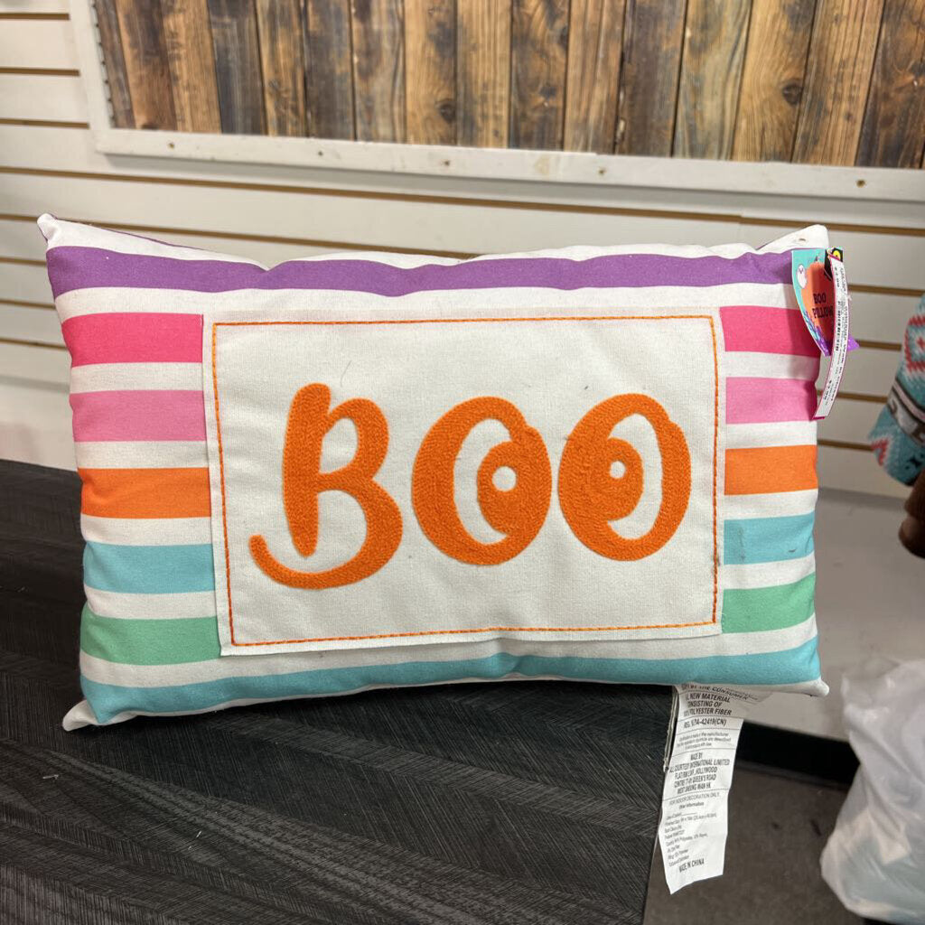 NWT Boo Throw Pillow (2) - 15x10