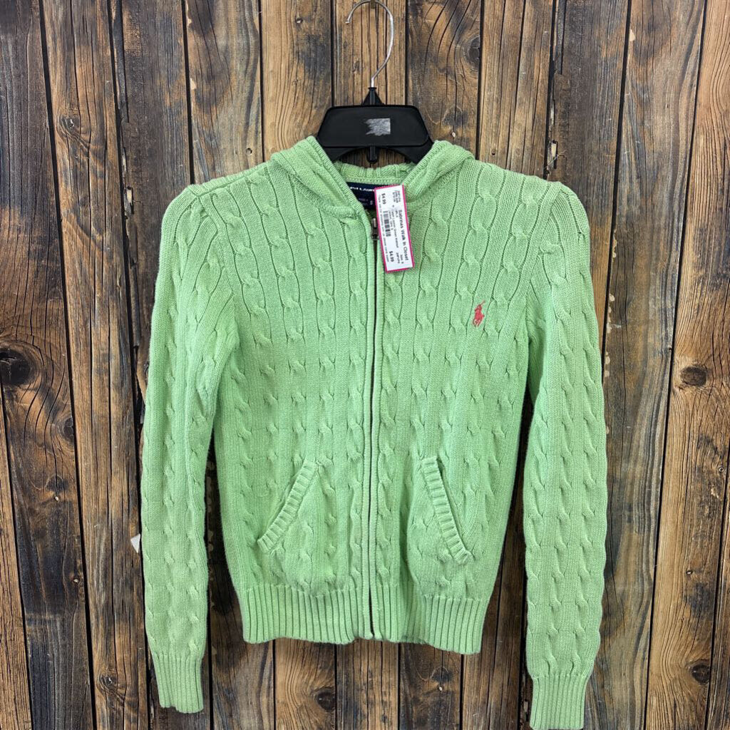 Ralph Lauren Green Knitted Jacket, Girls S