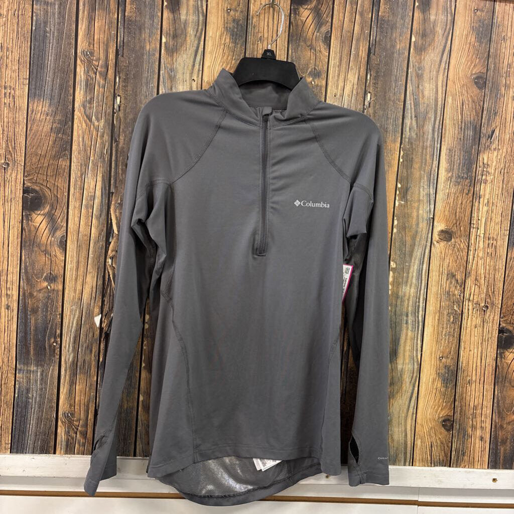 Columbia Grey 1/4 Zip Pullover, Womens S