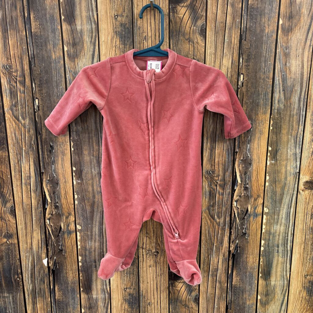 Old Navy Pink Star Sleeper, Girls 0-3M