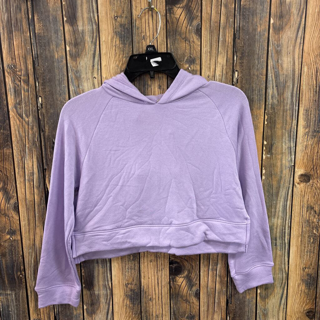 NWT All in Motion Buttery Soft Purple Crop Hooded Top (1), Girls 6/7