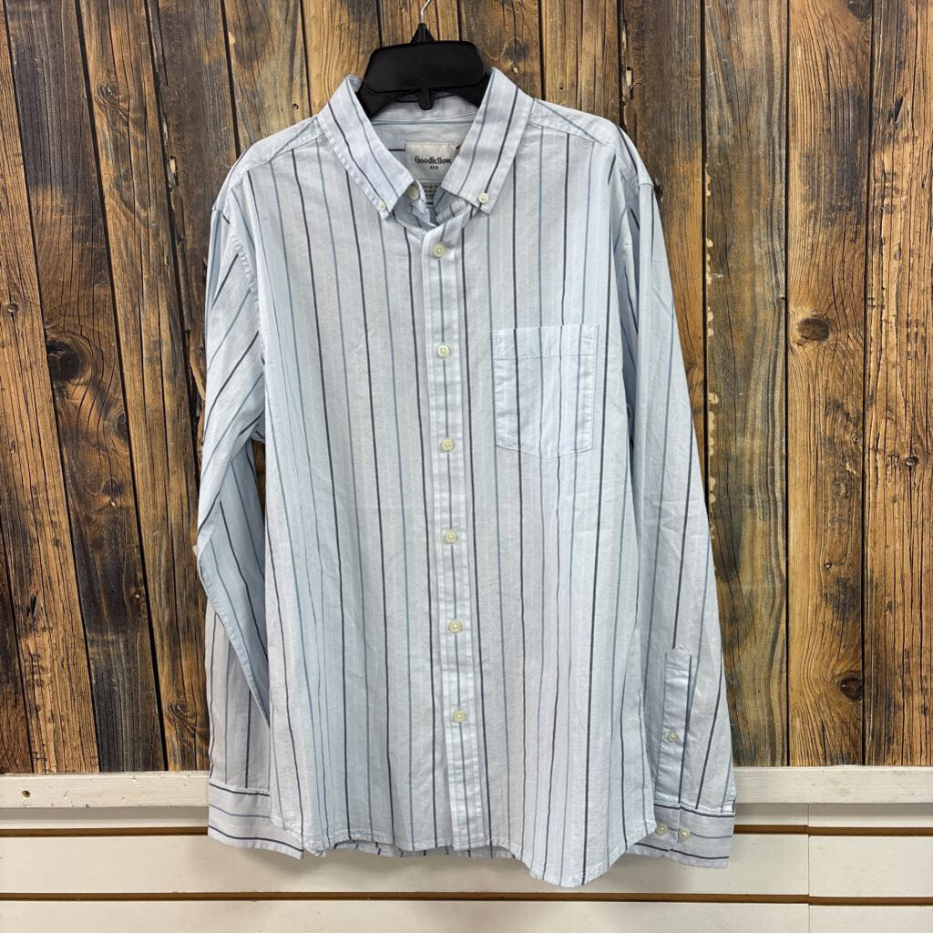NWT Goodfellow Striped Button Up, Mens M