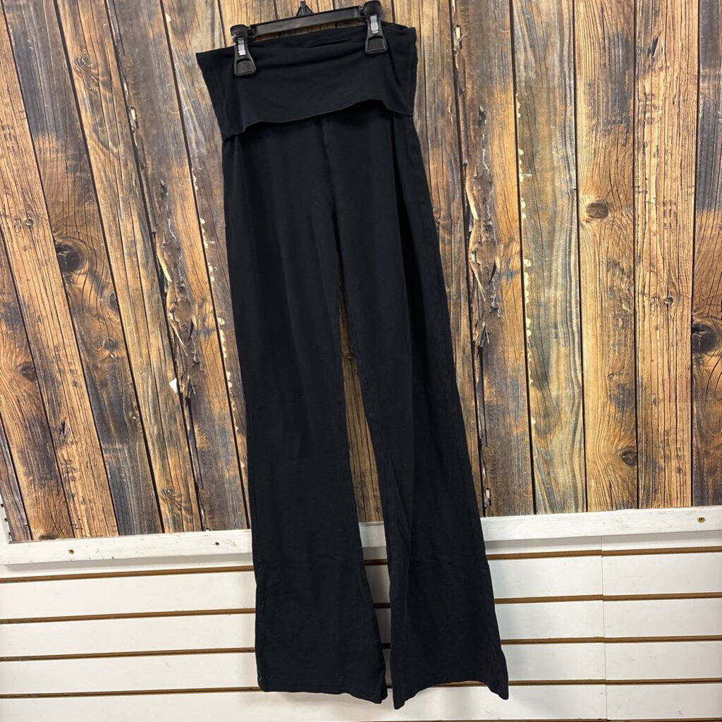 Zenana Black Flared Leggings, Women's S