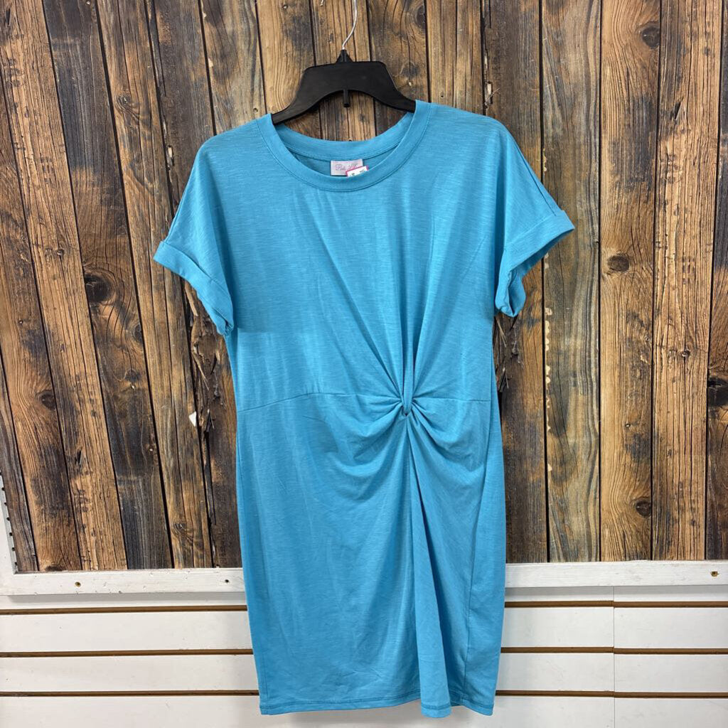 Pink Lily Blue Dress, Womens M