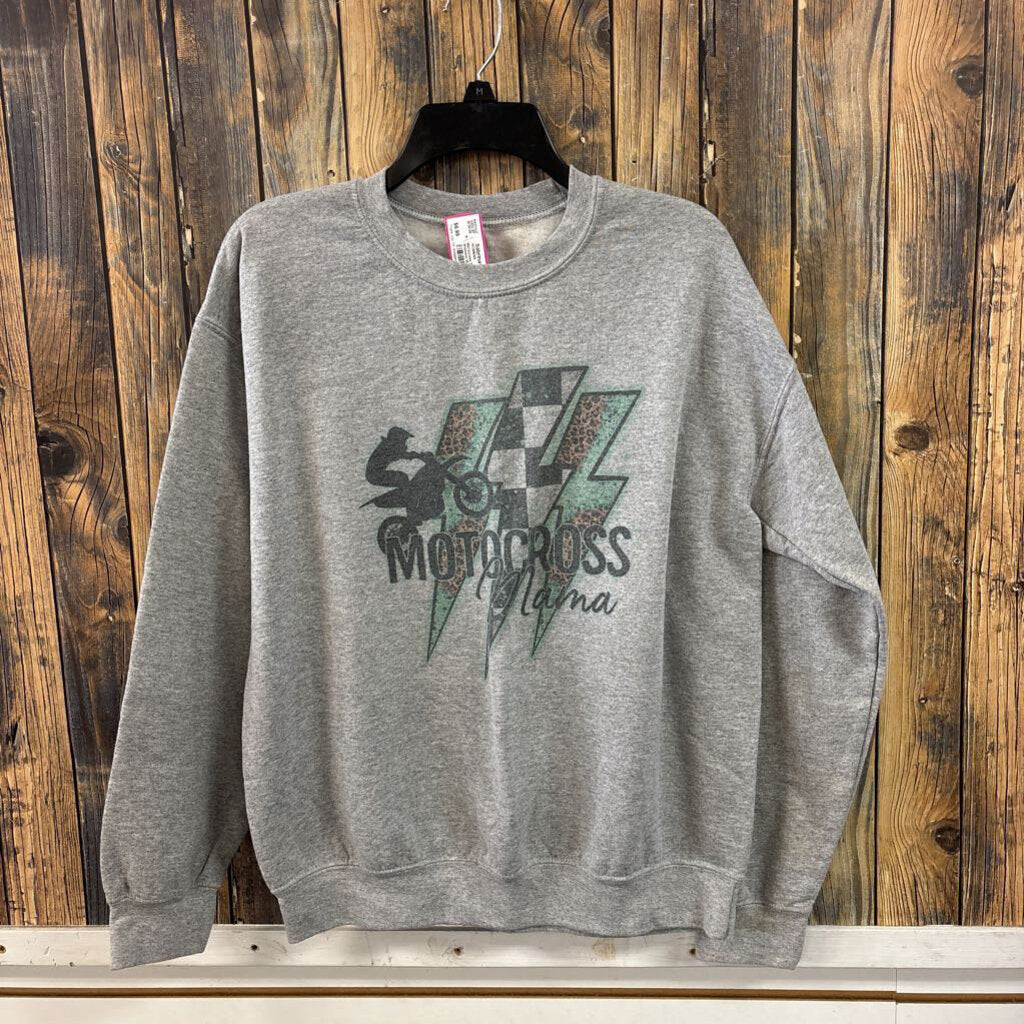Motocross Mama Sweatshirt, Womens M