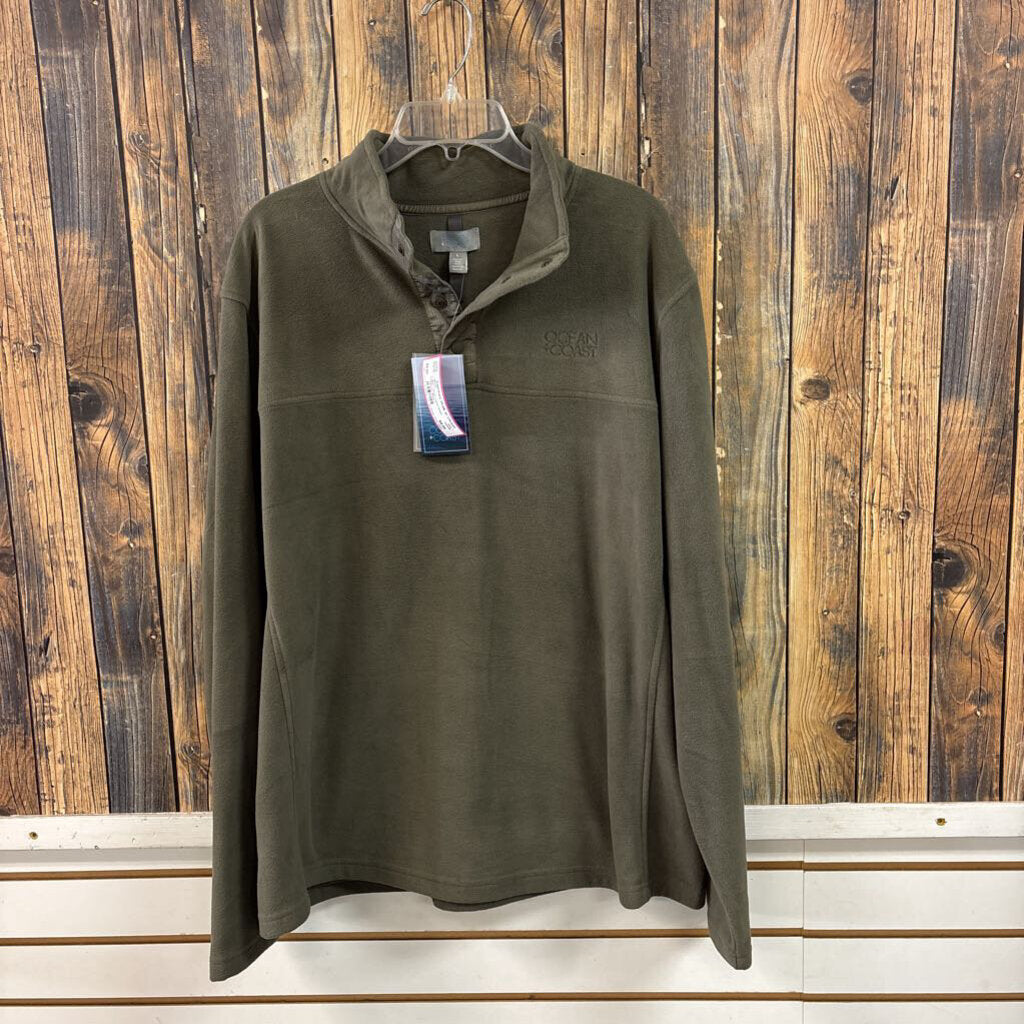 NWT Ocean Coast Green Pullover, Mens L