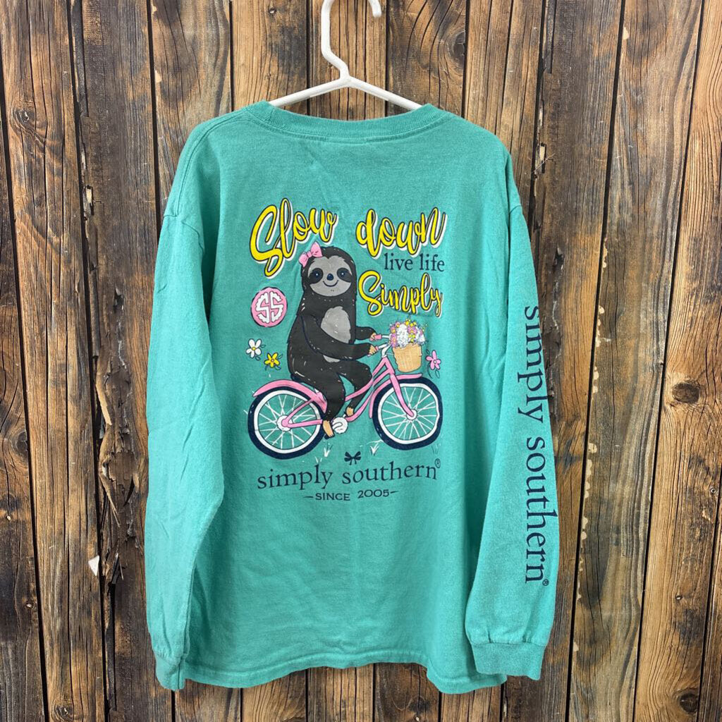 Simply Southern Sloth Tee, Girl's YLG
