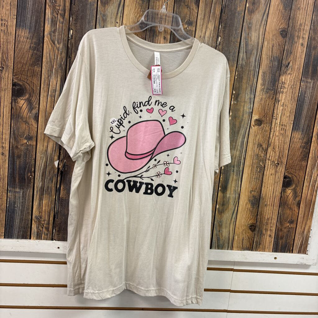 NWT Cupid Cowboy Tee, Women's 2XL