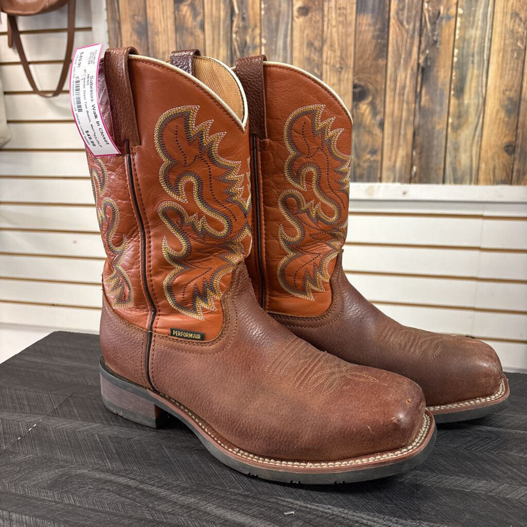 Laredo Steel Toe Boots, Men's 9.5