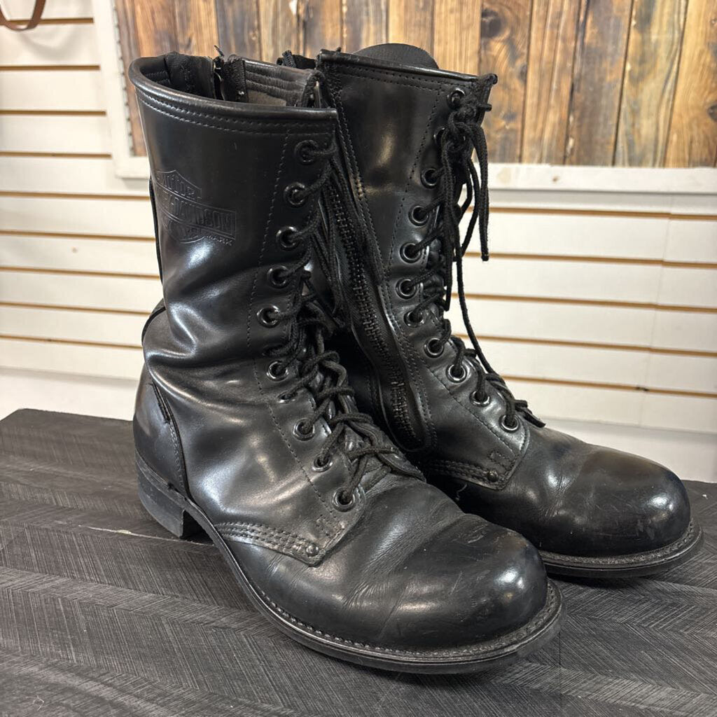 Harley Davidson Black Boots, Mens 9