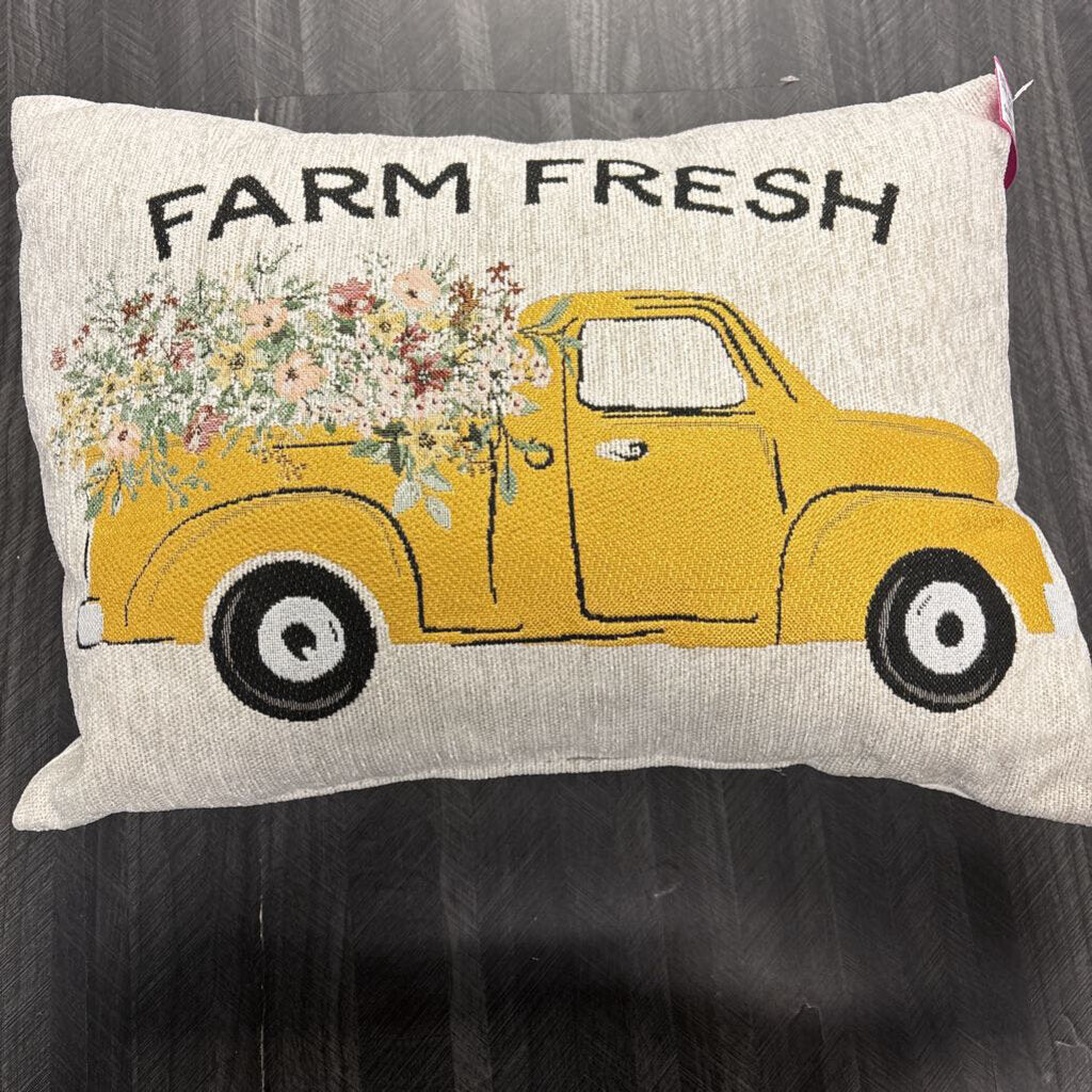 Farm Fresh Pillow No Shipping 17x12in