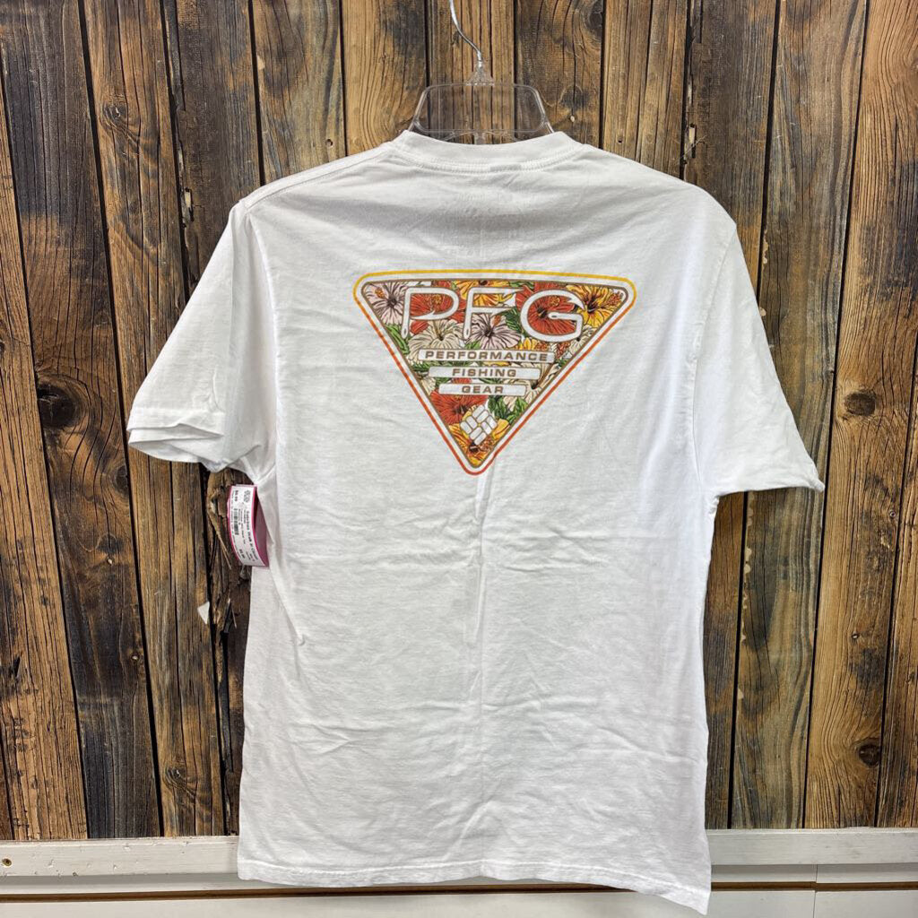 Columbia PFG Floral Tee, Womens M