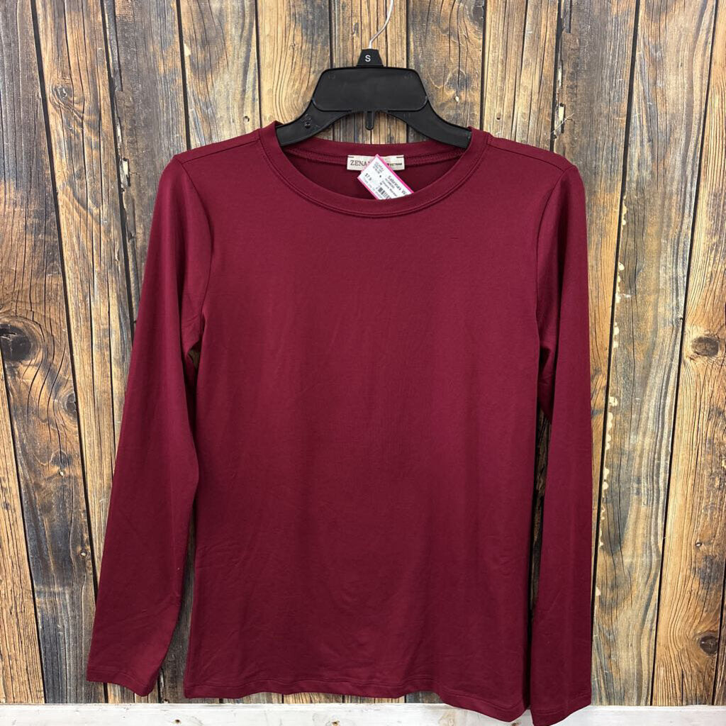 Zenana Maroon Top, Womens M