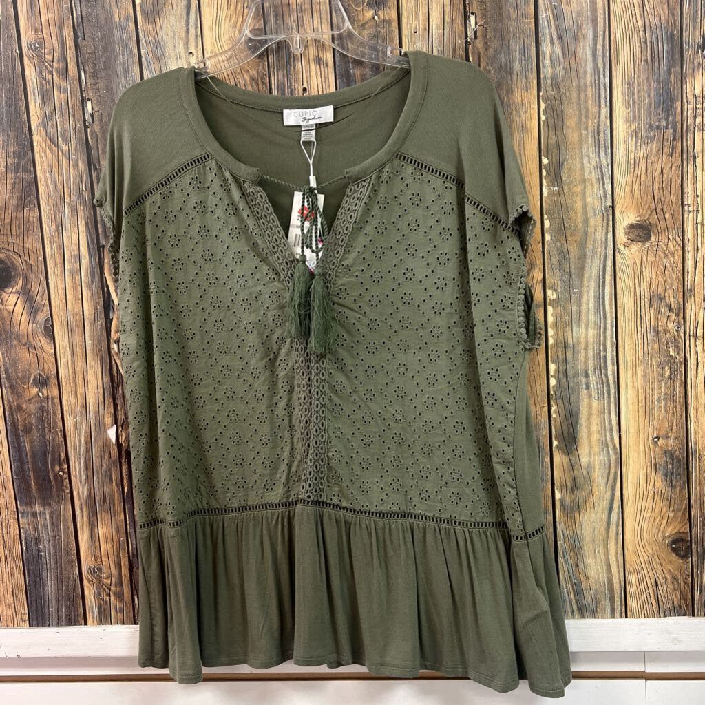 NWT Cupio Green Top, Womens XL