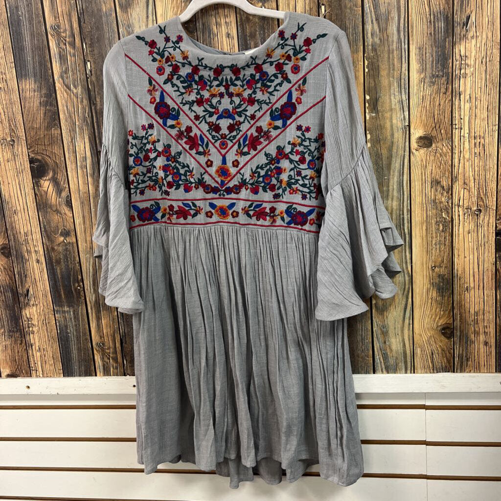 Umgee Embroidered Dress, Womens M