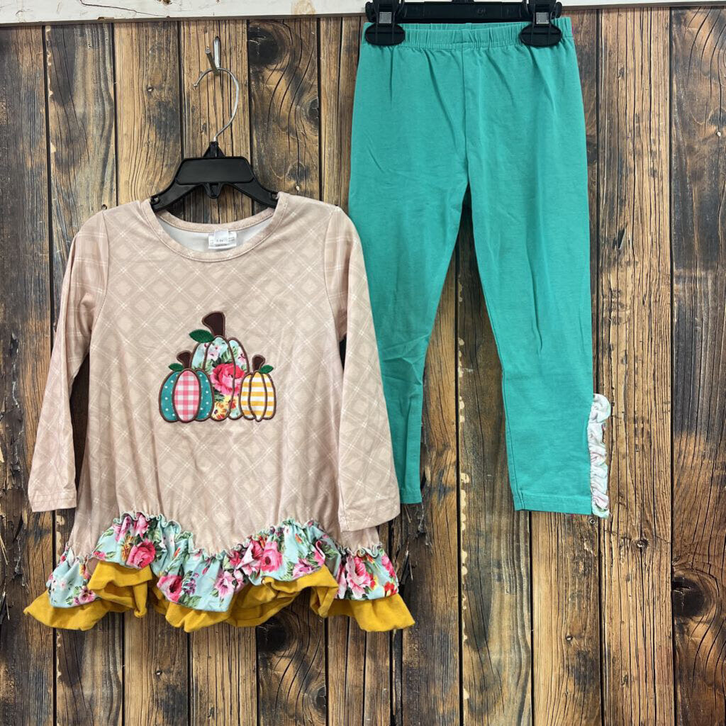 Pumpkin 2 PC Set, Girls 2/3