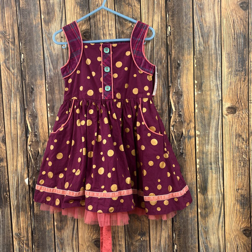 Matilda Jane Purple Dot Dress, Girls 4