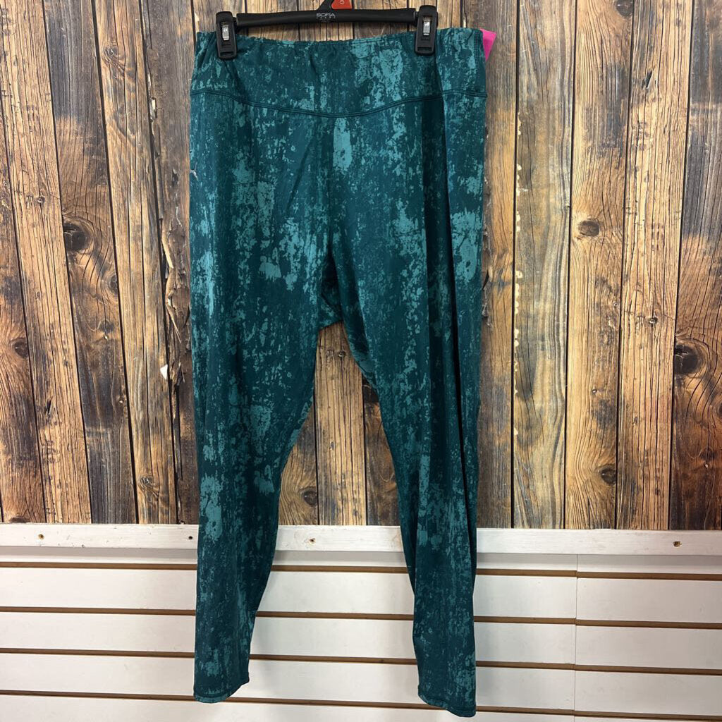 Puma Teal Leggings, Women's 2XL