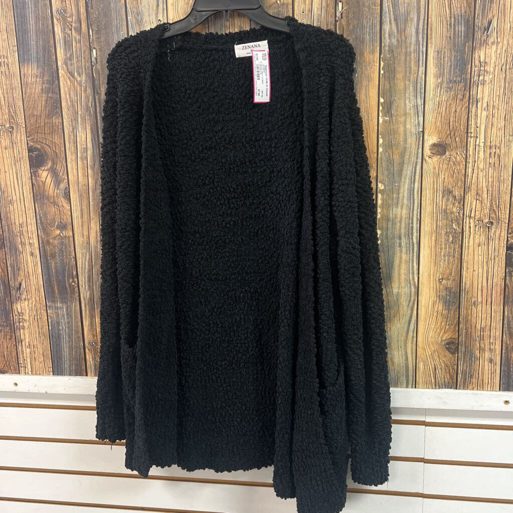 Zenana Black Cardigan, Women's M