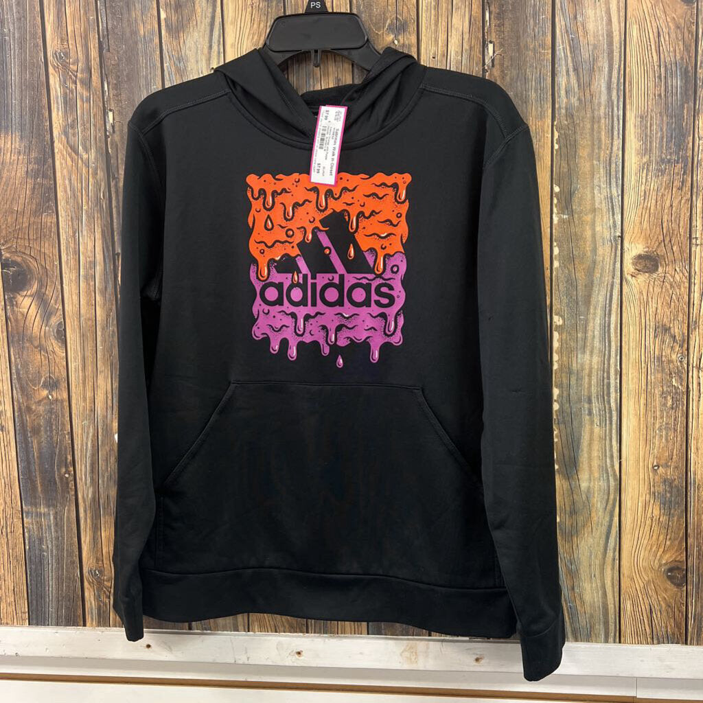 Adidas Orange and Purple Hoodie, Women's M