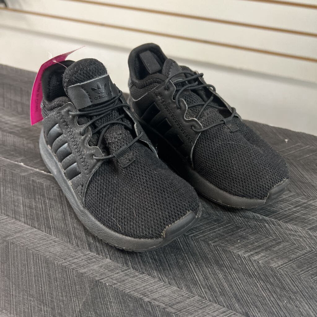 Adidas Black Shoes, Boy's 8K