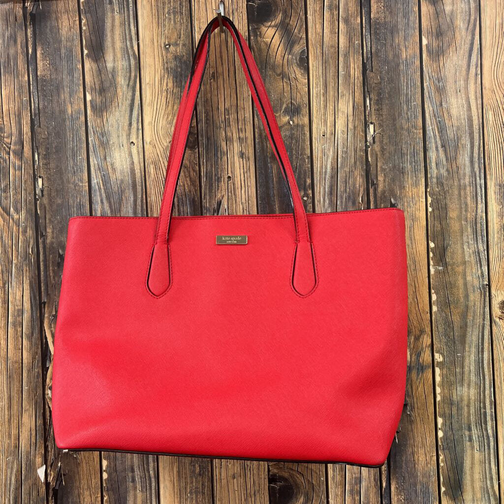 Kate Spade Red Purse- 16x10, Marks inside