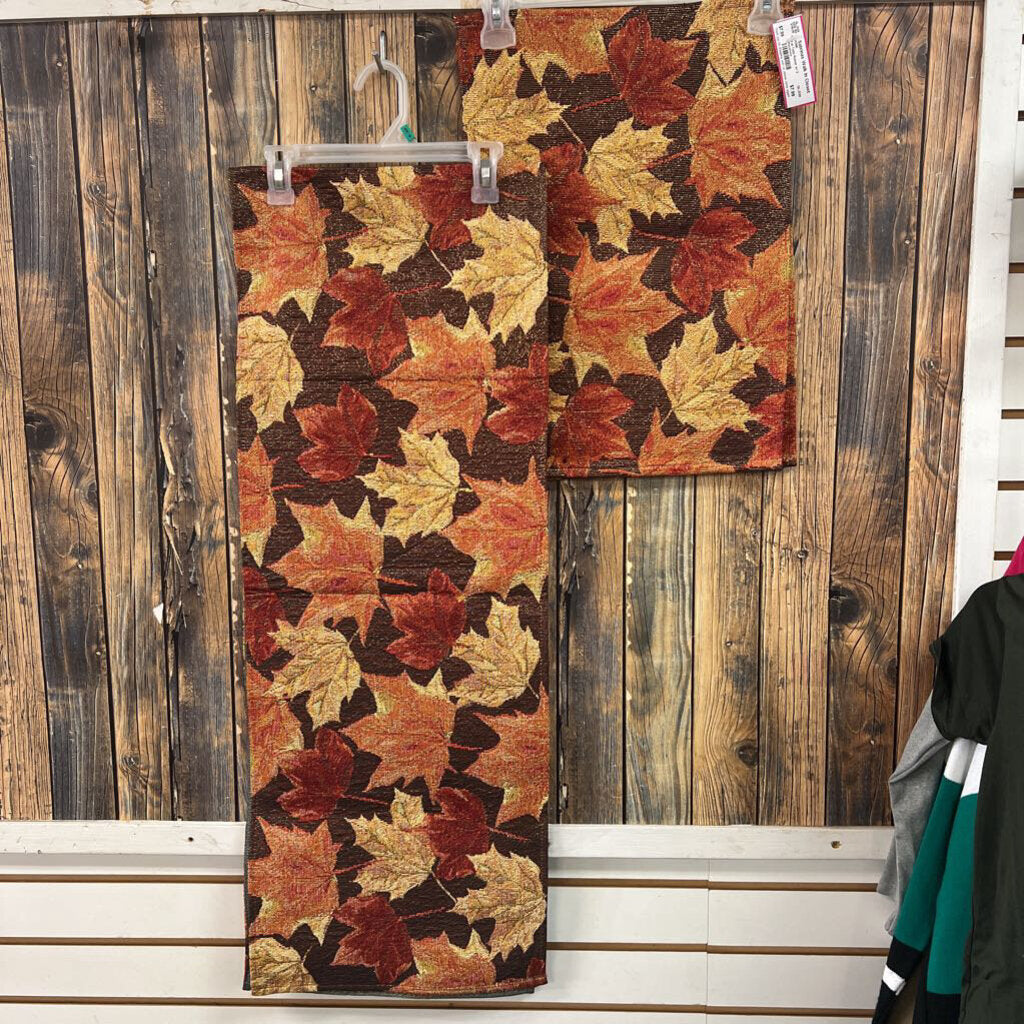 Fall Table Runner w/ 2 Placemats