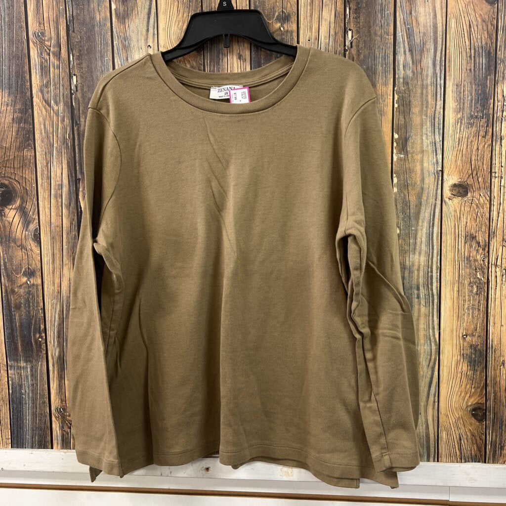 Zenana Olive Top, Womens 2X