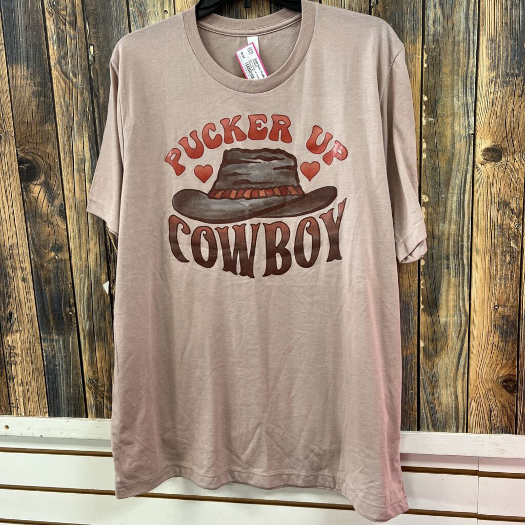 NWT Pucker up Cowboy Tee, Womens XL