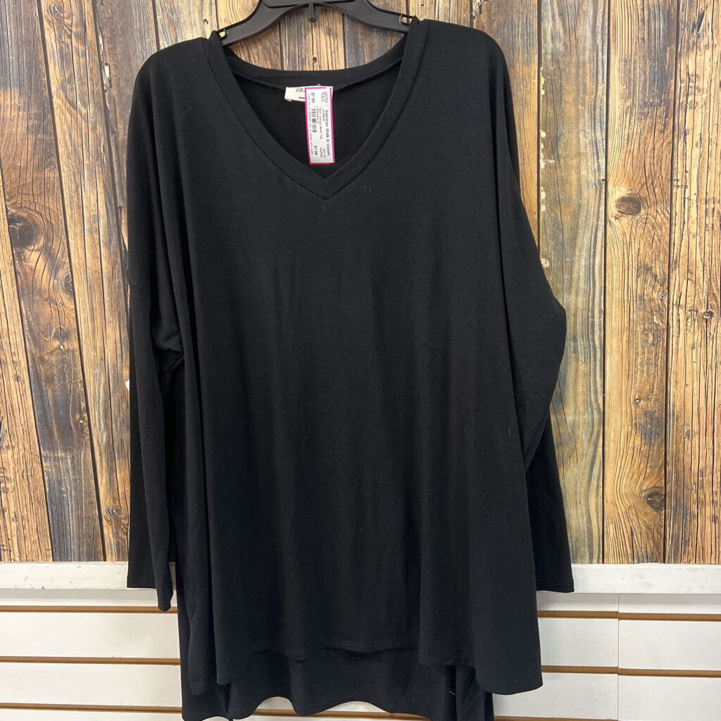 Zenana Black Top, Womens 2X