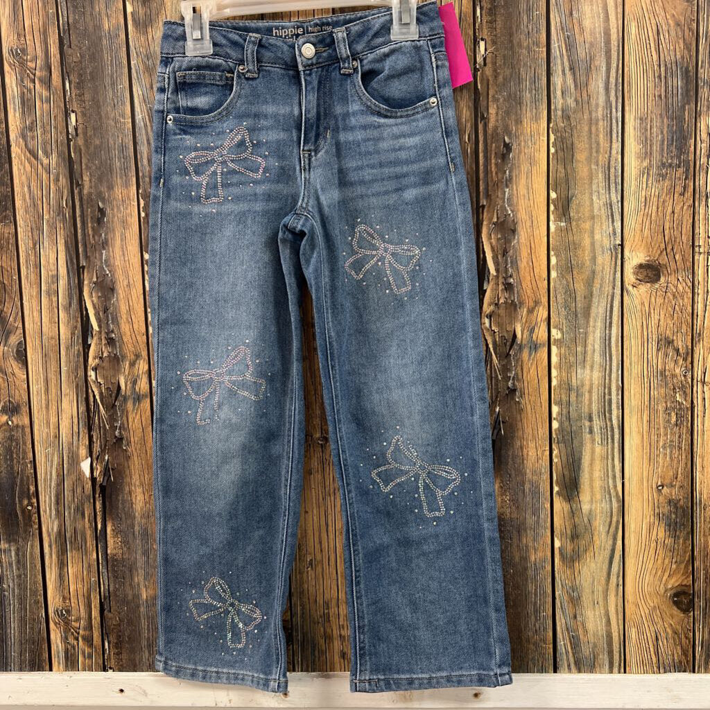 Hippie Girl High Rise Wide Leg Jeans, Girls 6
