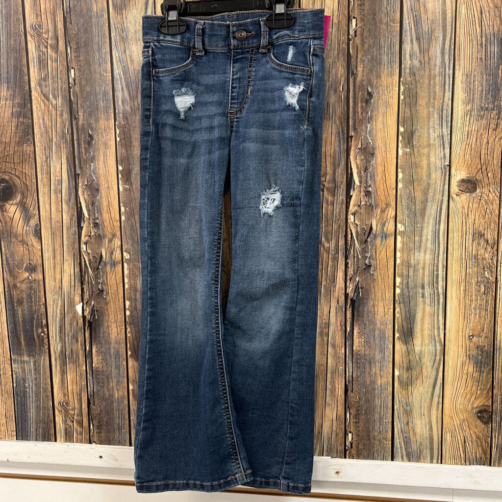 Distressed Flare Jeggings, Girls 6