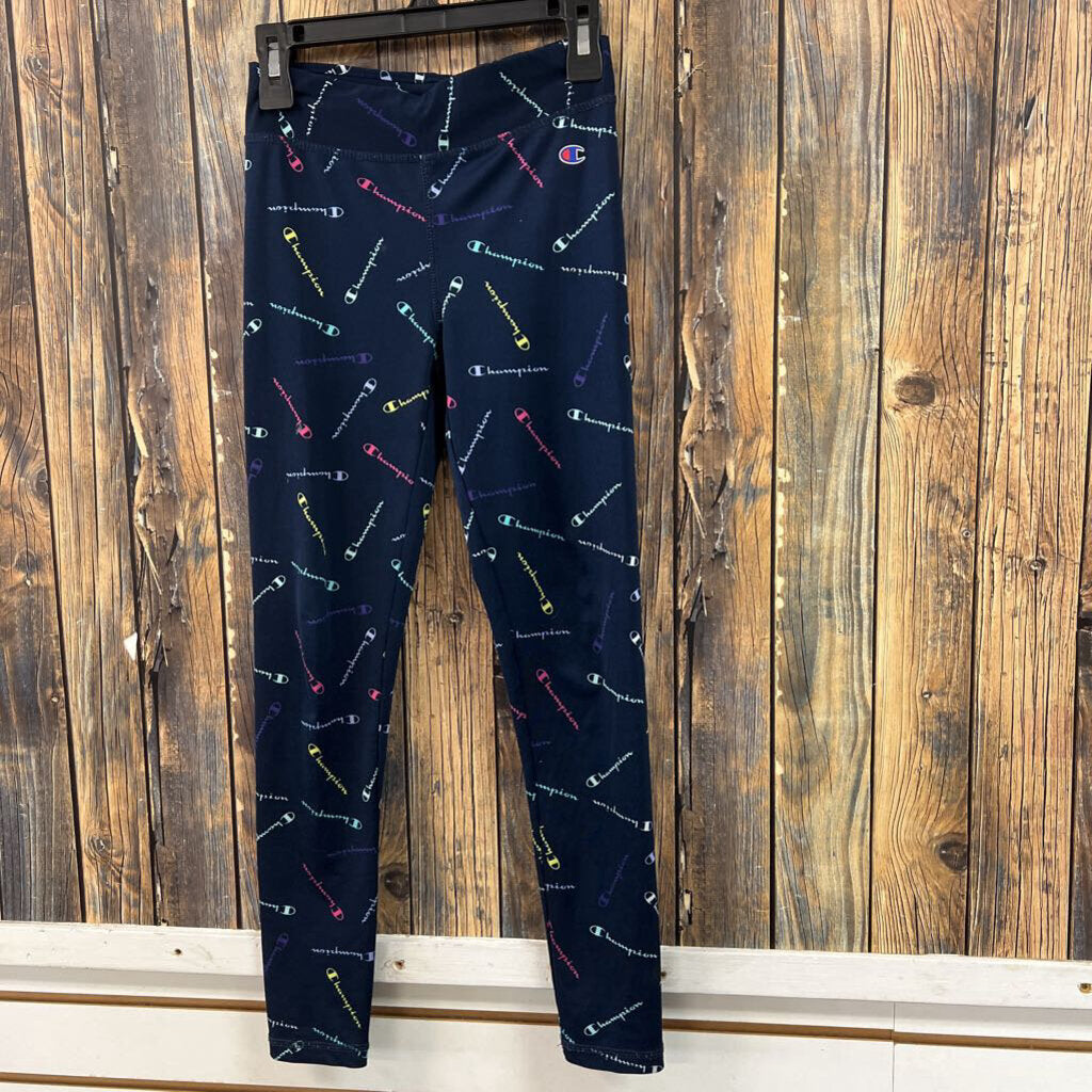 Champion Navy/Colorful Leggings, Girls 7/8
