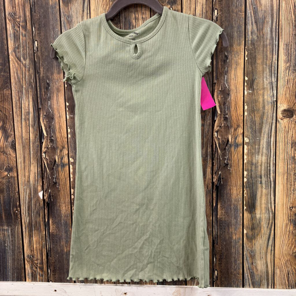 Art Class Green Ribbed Dress, Girls 6/7