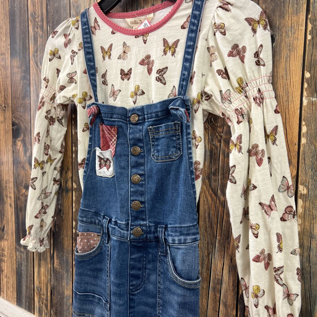 Matilda Jane Butterfly Overall Set, Girls 8