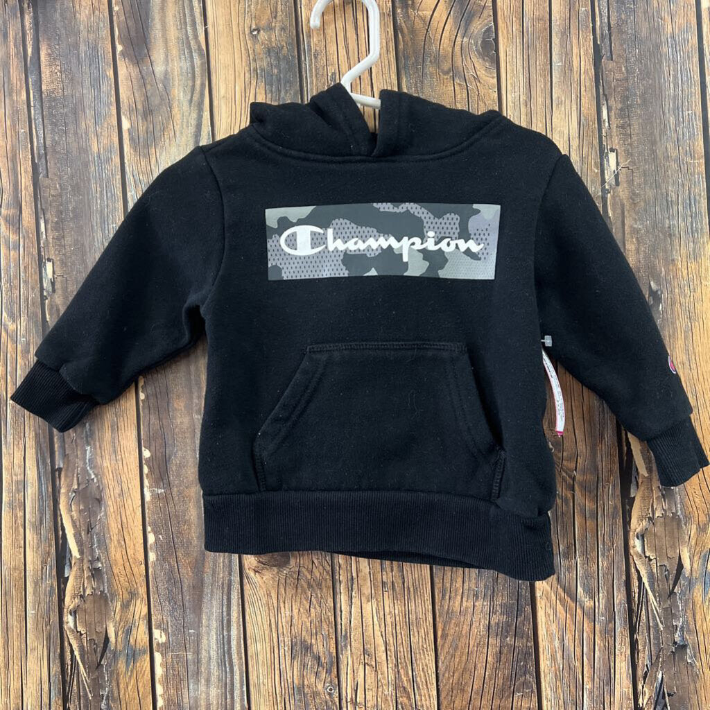 Champion Black Hoodie, Boys 12M