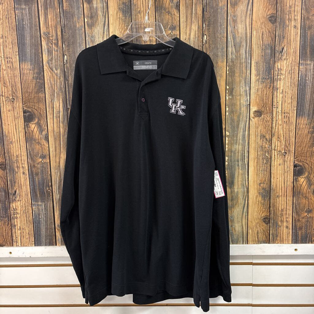 UK Black Polo, Mens XXL