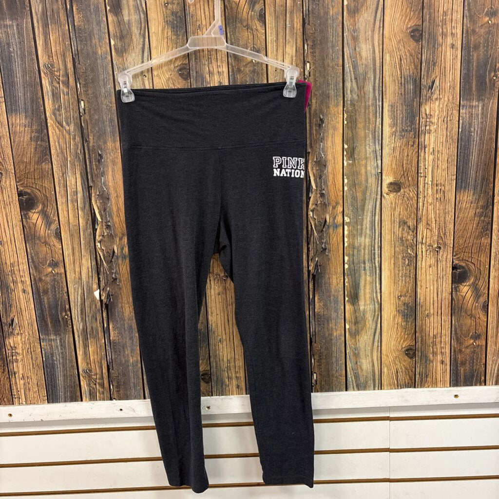 PINK Nation Grey Leggings, Womens M