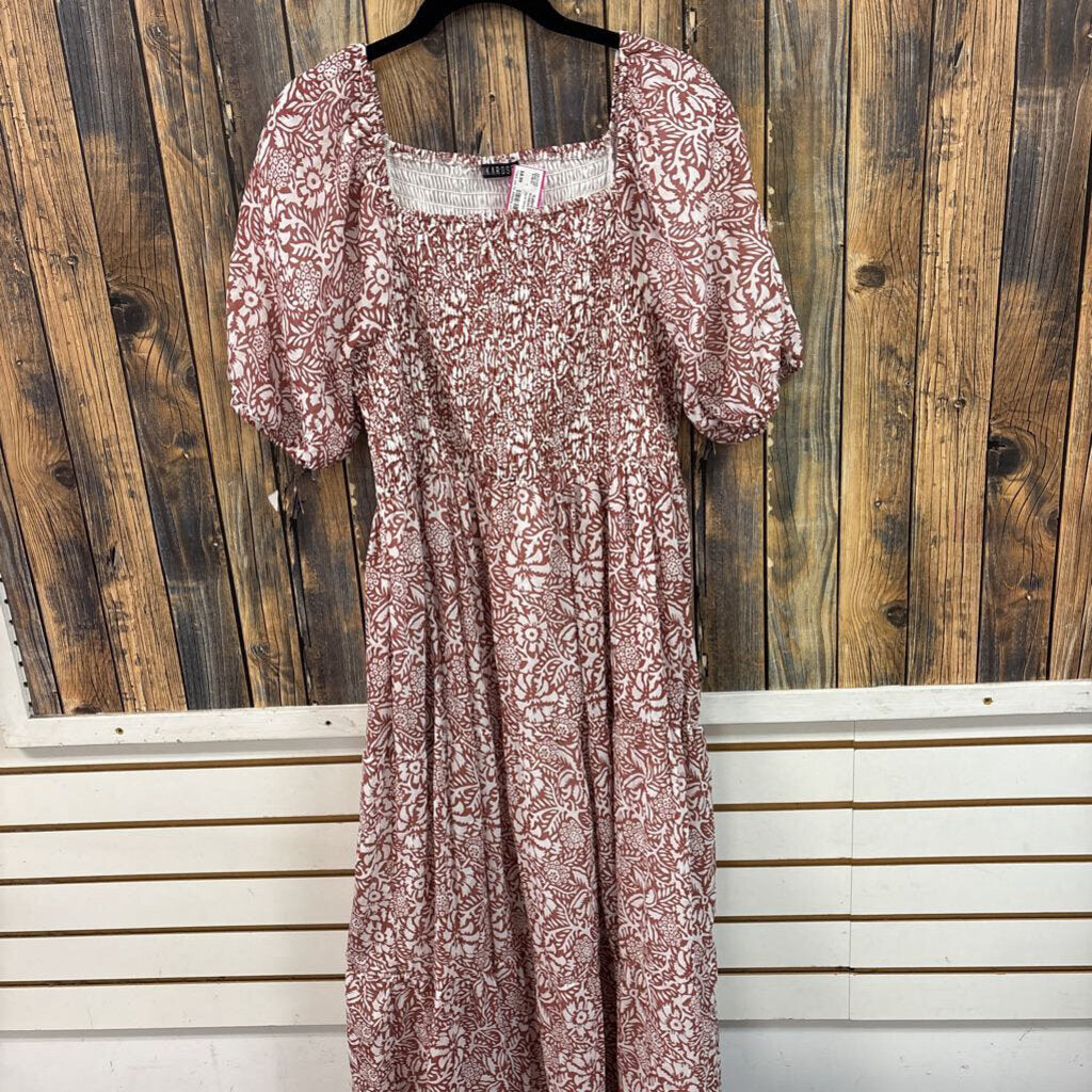 Floral Dress, Womens L