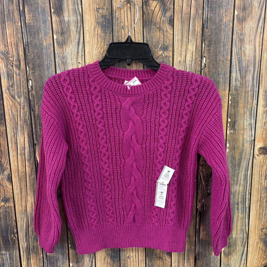 NWT Cat & Jack Purple Sweater, Girls 8