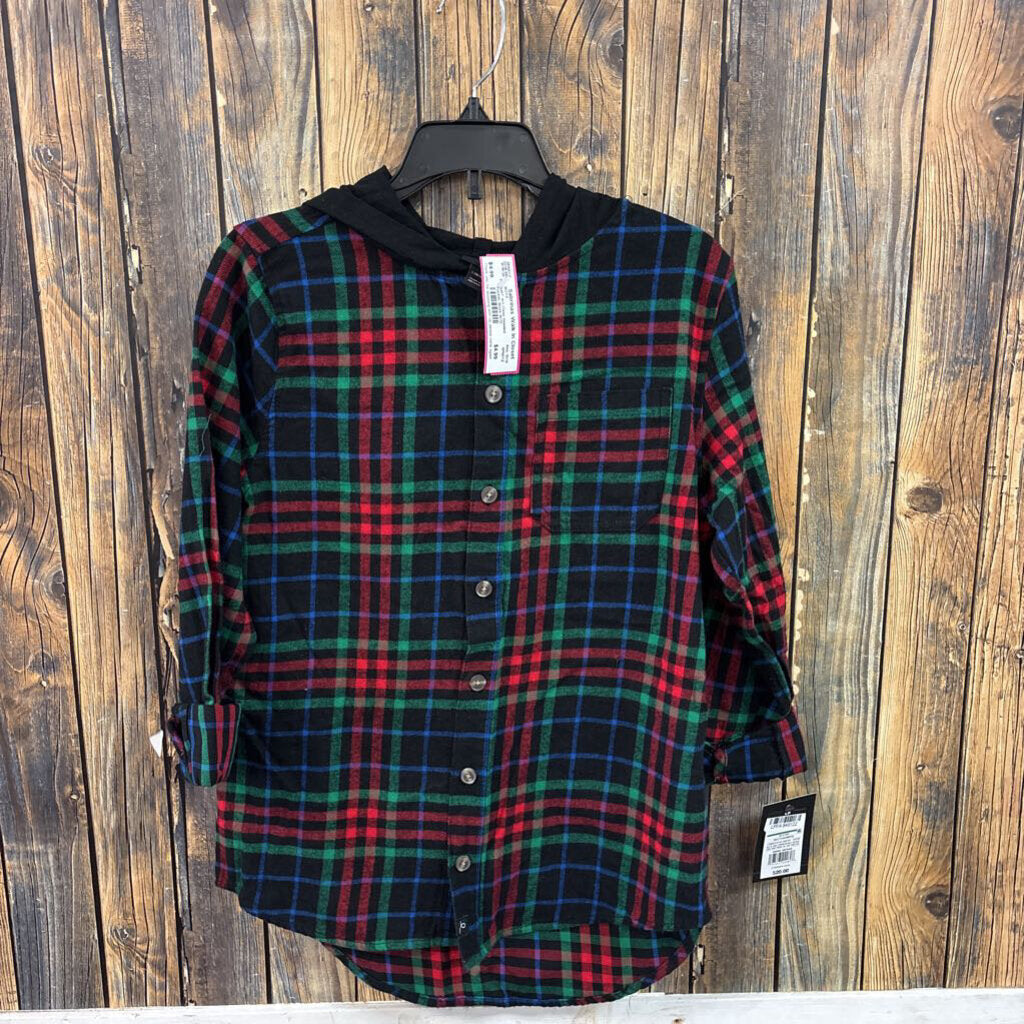 NWT Art Class Hooded Flannel, Boys 10/12