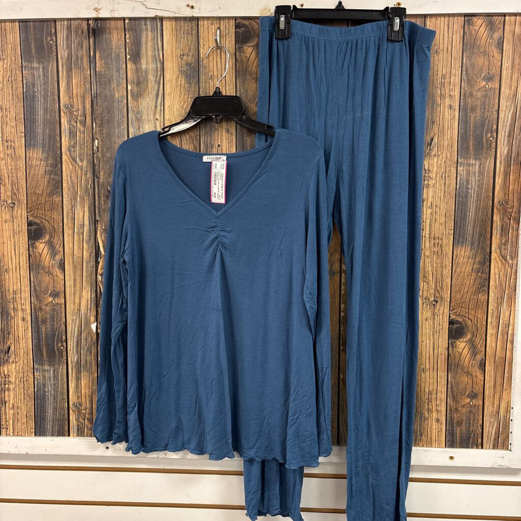 Buttery Soft Blue Lounge Set, Womens M