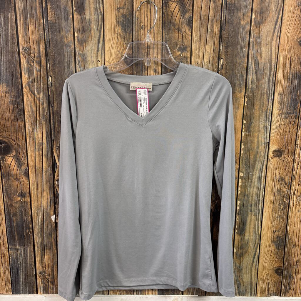 Zenana Grey Top, Womens M