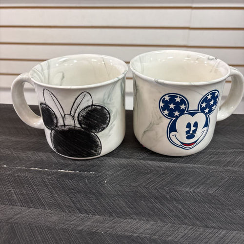 2 PC Mickey & Minnie Mug Set - NO SHIP
