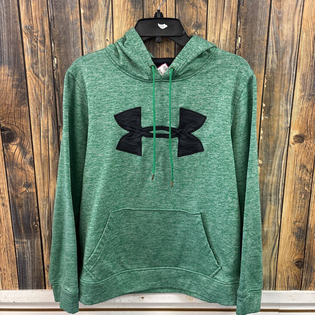 Under Armour Green Marled Hoodie, Mens S