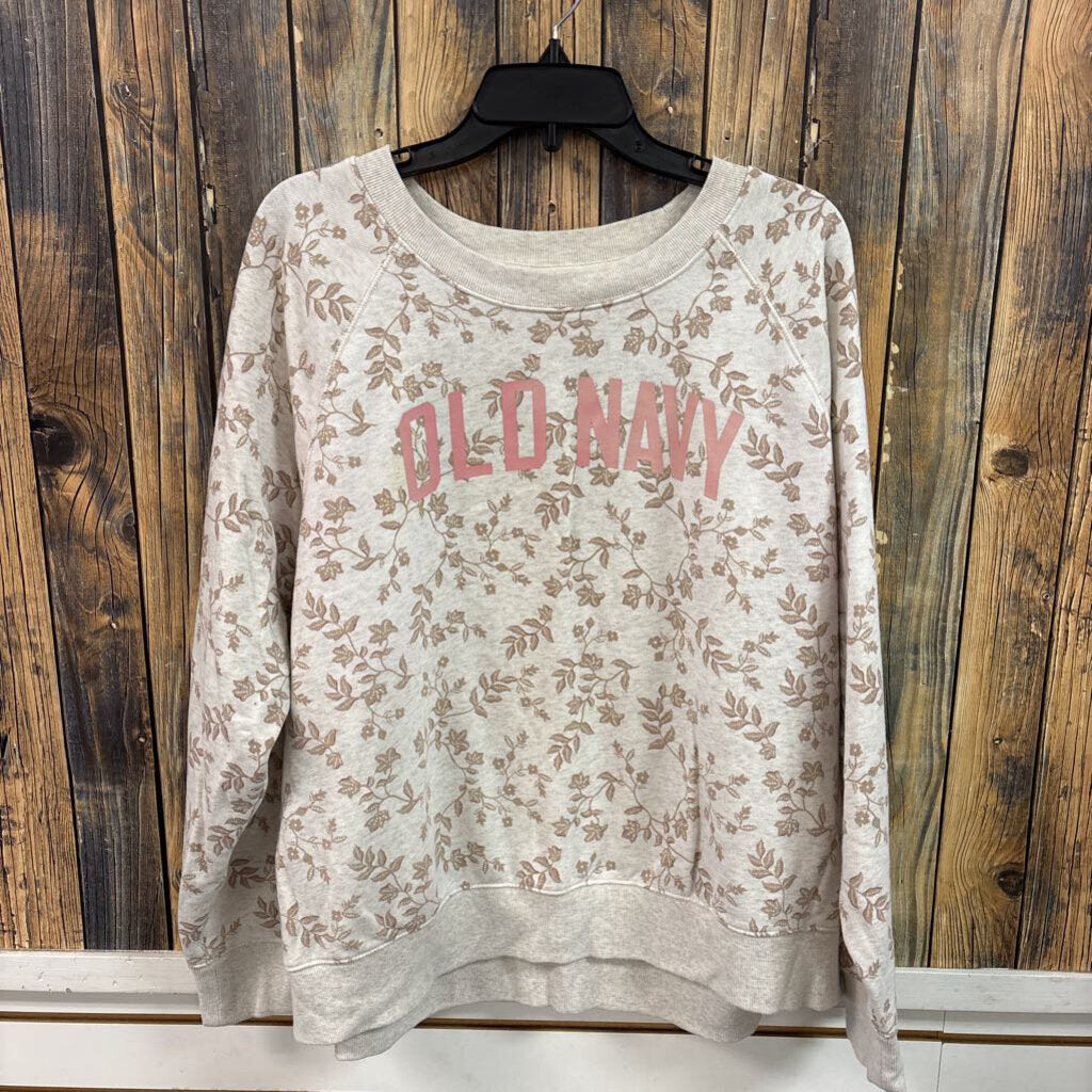 Old Navy Floral Sweatshirt, Women's XXL