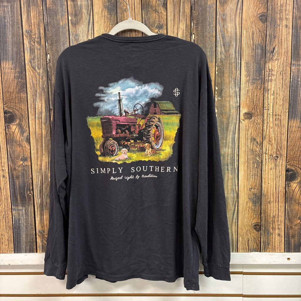 Simply Southern Tractor Shirt, Women's XL